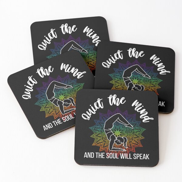 Item preview, Quiet The Mind And The Soul Will Speak (White Text) designed and sold by Lampblack and Bone.