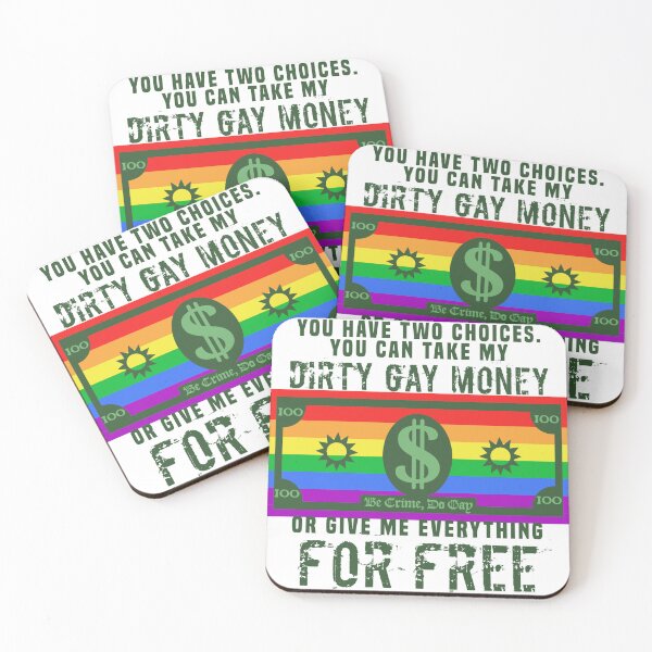 Item preview, Beware My Dirty Gay Money designed and sold by Thornesong Design.