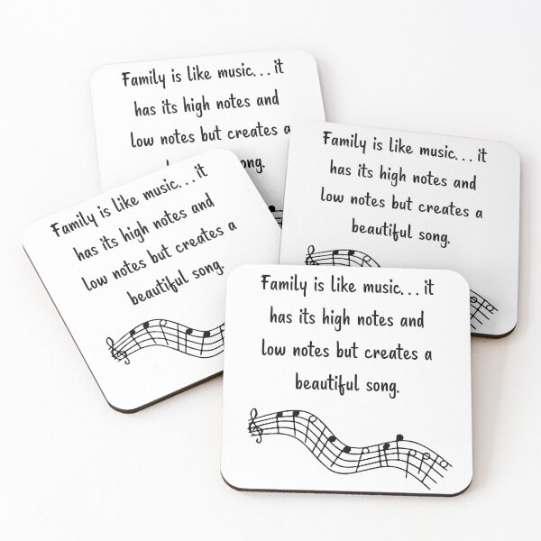 Item preview, Family is like Music 4 - has its high notes and low notes creates a beautiful song. designed and sold by Carrie Ann's Collection.