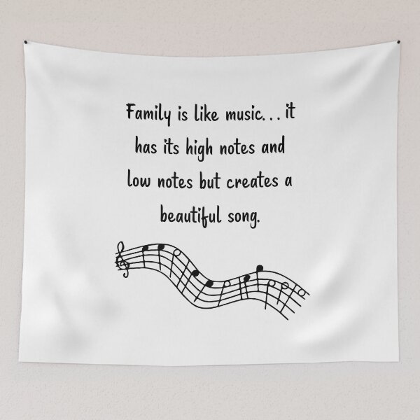 Item preview, Family is like Music 4 - has its high notes and low notes creates a beautiful song. designed and sold by Carrie Ann's Collection.