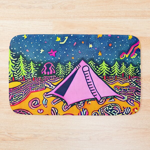 Item preview, Cosmic Camping - AI Art Print designed and sold by casaai.