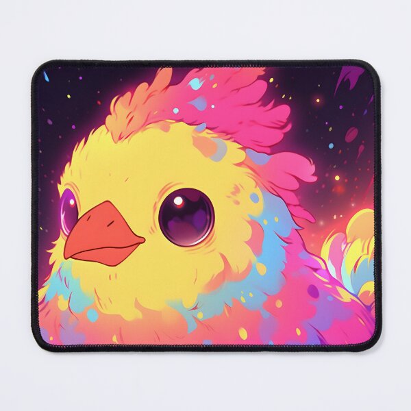 Artikelvorschau, 2K Aesthetic - Neon Rooster: Lisa Frank Style Chicken entworfen und verkauft von Cosmic-Canvases.