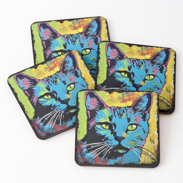 Item preview, Kitty Miaw Colorful Surreal  designed and sold by bellabitis.