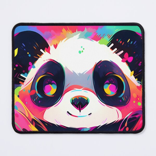 Artikelvorschau, Y2K Aesthetic - Spectrum Panda: Rainbow Art entworfen und verkauft von Cosmic-Canvases.