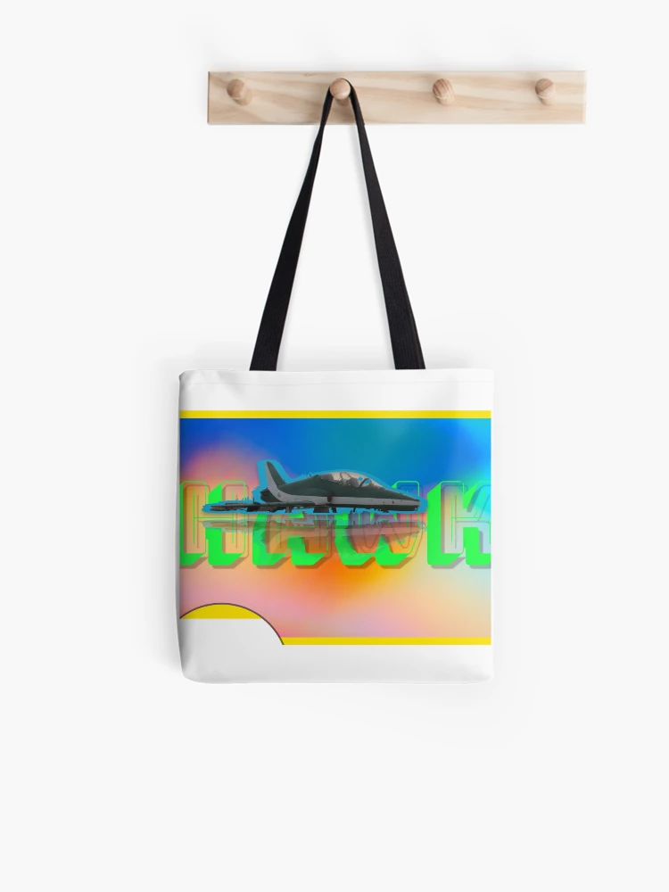 Thumbnail 1 of 2, Tote Bag, Saudi Hawk Airplane designed and sold by DevHackerPython.