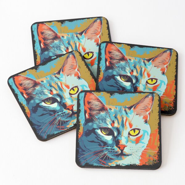 Item preview, Kitty Miaw Colorful Surreal  designed and sold by bellabitis.
