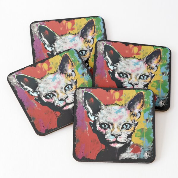 Item preview, Devon Rex Colorful Surreal  designed and sold by bellabitis.