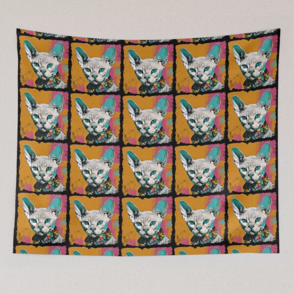 Item preview, Devon Rex Colorful Surreal  designed and sold by bellabitis.