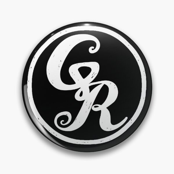Item preview, Logotipo "GR" del abuelo Rufus en blanco designed and sold by grandparufus.