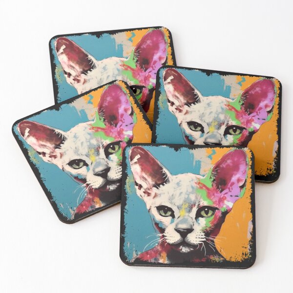 Item preview, Devon Rex Colorful Surreal  designed and sold by bellabitis.