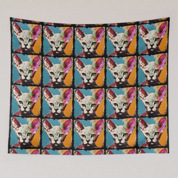 Item preview, Devon Rex Colorful Surreal  designed and sold by bellabitis.