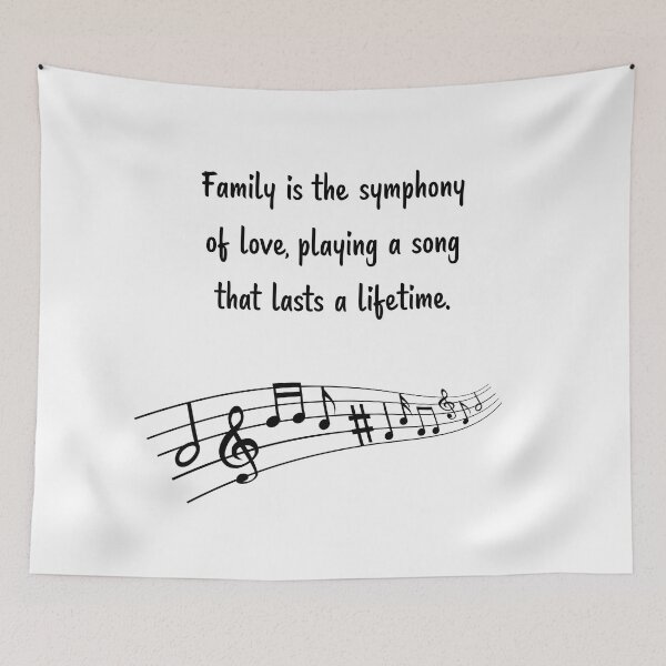 Item preview, Family is like Music 6 - Family is the symphony of love, playing a song that lasts a lifetime.  designed and sold by Carrie Ann's Collection.