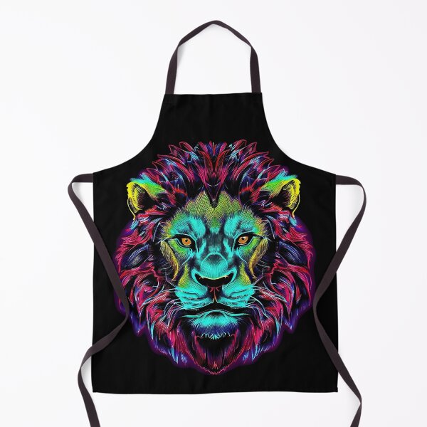 Item preview, The Neon Lion with fierce eyes designed and sold by DesignsCreative.