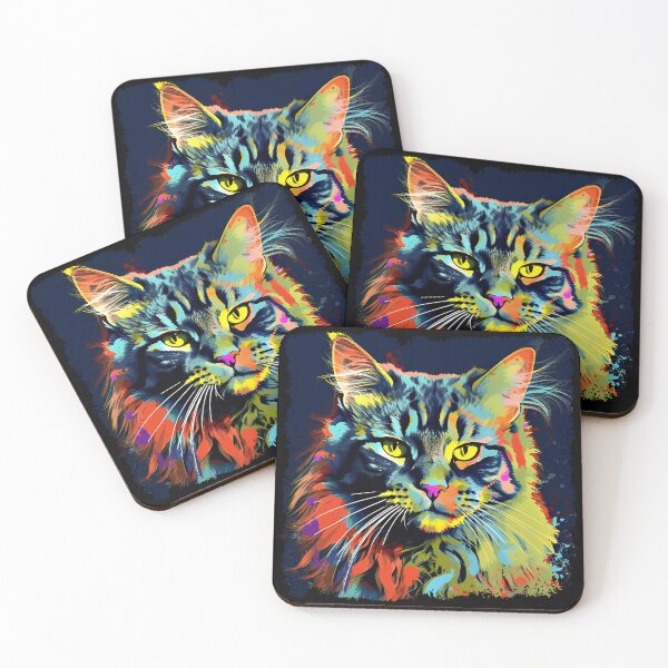 Item preview, Maine Coon Colorful Surreal  designed and sold by bellabitis.