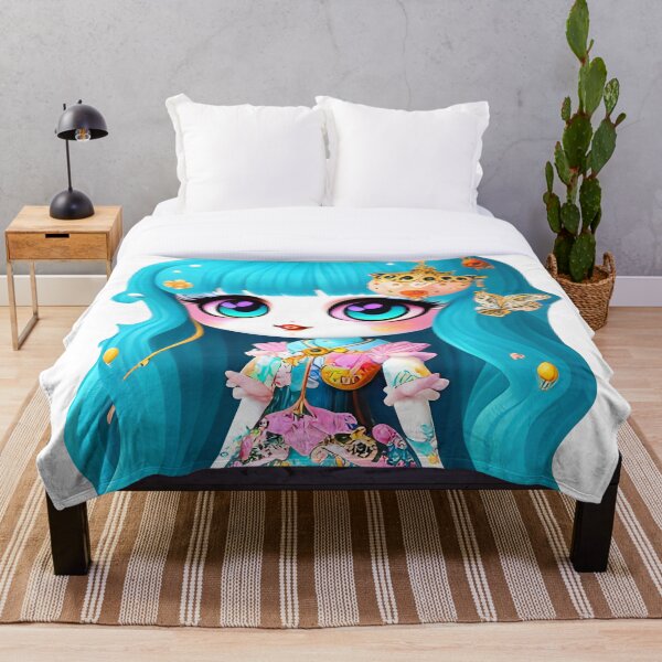 Item preview, Anime Girl - Fantasy Blue Hair Manga designed and sold by DStudioArt.