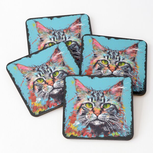 Item preview, Maine Coon Colorful Surreal  designed and sold by bellabitis.