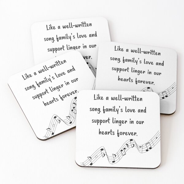 Item preview, Family is like Music 7 - Like a well-written song, love and support linger in our hearts forever. designed and sold by Carrie Ann's Collection.