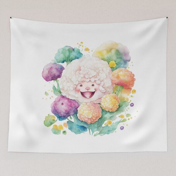 Item preview, Funny Cauliflower Smiling designed and sold by LilyBell6.