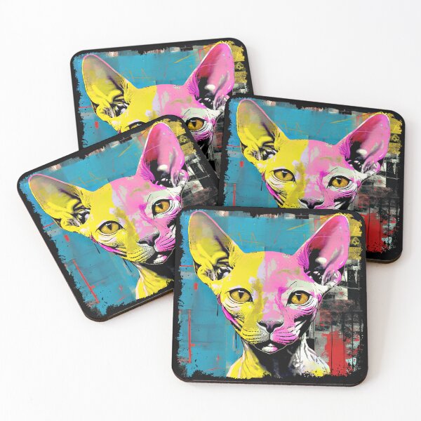 Item preview, Sphynx Cat Colorful Surreal  designed and sold by bellabitis.