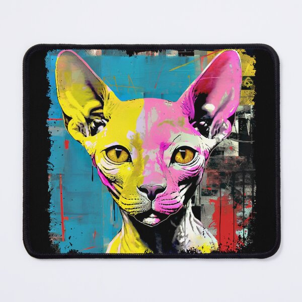 Item preview, Sphynx Cat Colorful Surreal designed and sold by bellabitis.