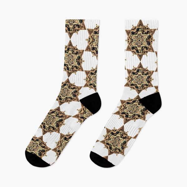 Item preview, Brass Steampunk Star Of David With Cogs, Gears and Evil Eye - Jewish Design designed and sold by JoBella-Designs.