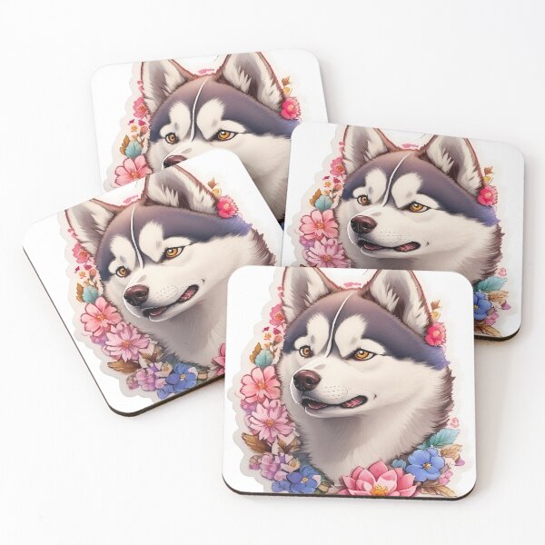 Item preview, Captivating Siberian Husky Artwork designed and sold by Robertworkshop.