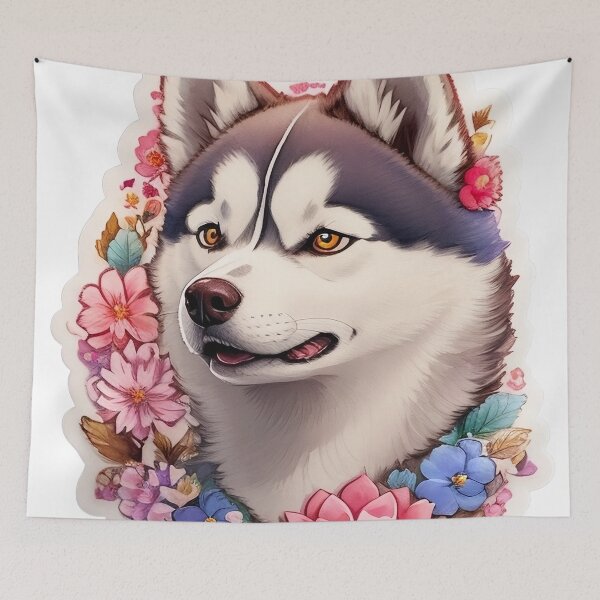Item preview, Captivating Siberian Husky Artwork designed and sold by Robertworkshop.