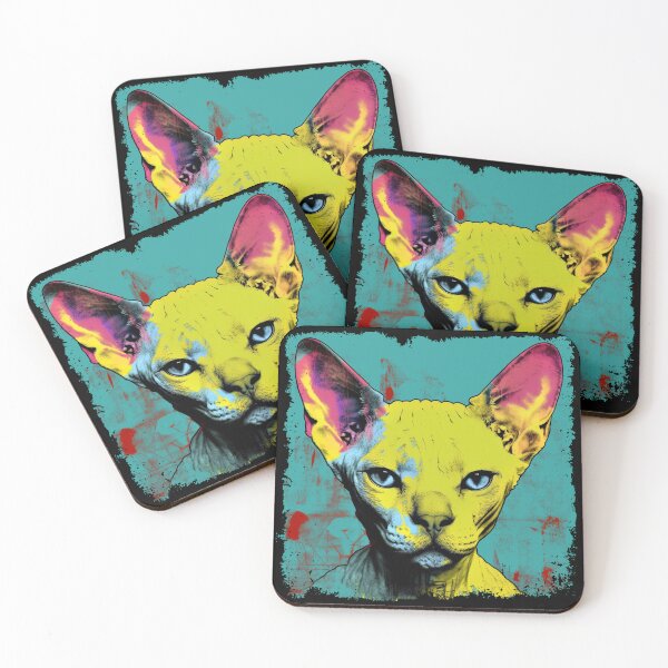 Item preview, Sphynx Cat Colorful Surreal Miaw designed and sold by bellabitis.