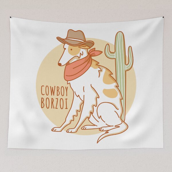 Item preview, Cowboy Borzoi designed and sold by Wlaurence.