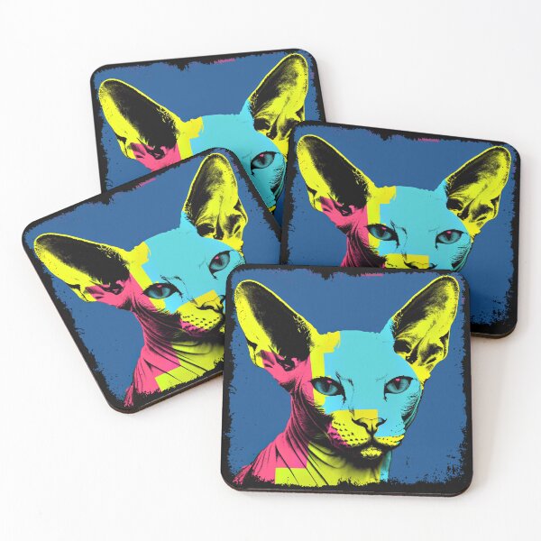 Item preview, Sphynx Cat Colorful Surreal Miaw designed and sold by bellabitis.
