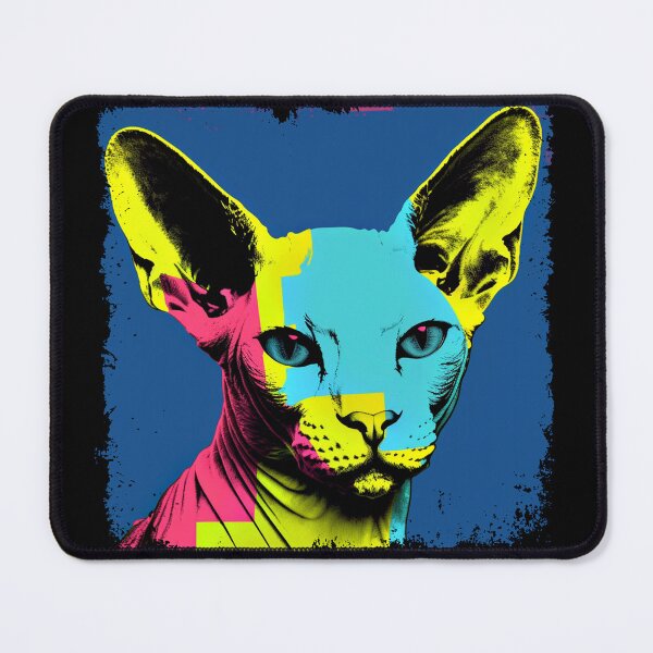 Item preview, Sphynx Cat Colorful Surreal Miaw designed and sold by bellabitis.