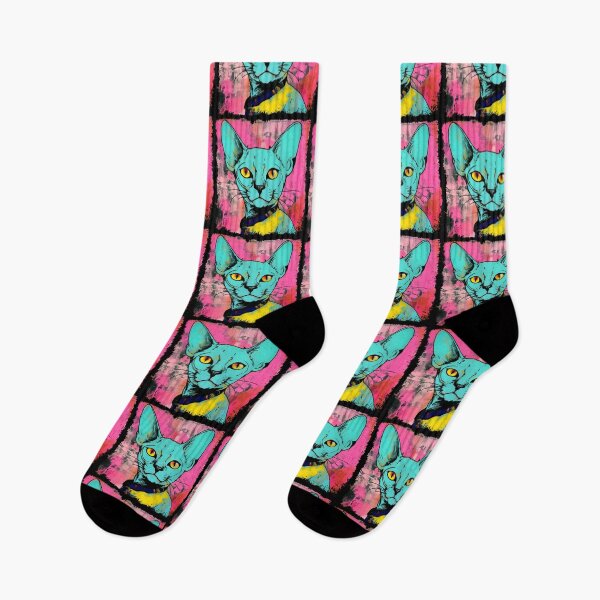 Item preview, Sphynx Cat Colorful Surreal Miaw designed and sold by bellabitis.