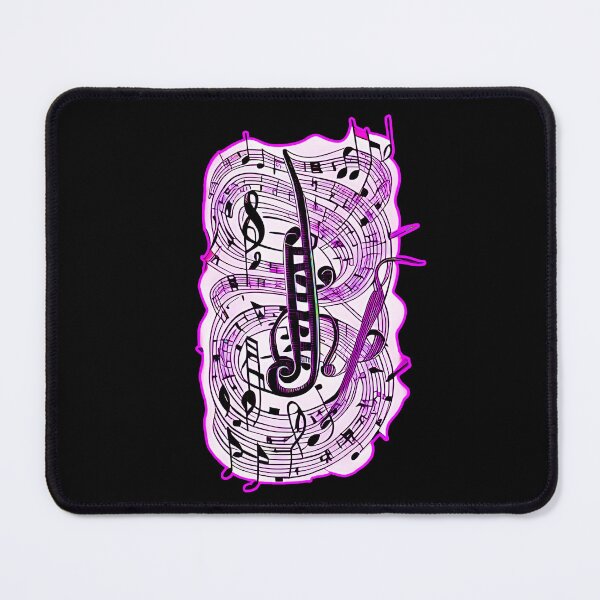 Item preview, Spiral pink musical notes designed and sold by Artbellachi.