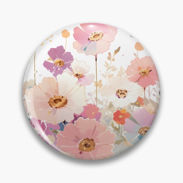 Artikelvorschau, Whispering Petals: Pastel Flowers on White entworfen und verkauft von Cosmic-Canvases.