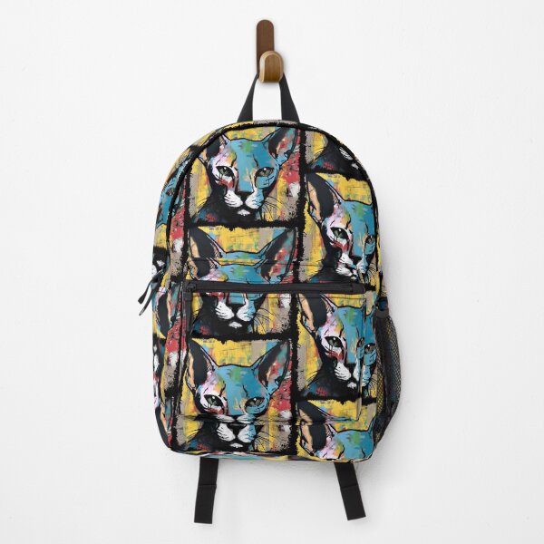 Item preview, Popartistic Sphynx Cat Colorful Surreal Miaw designed and sold by bellabitis.