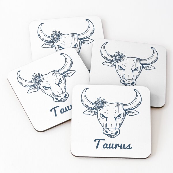 Item preview, Taurus Zodiac Horoscope Bull Head with Flower Sign and Name designed and sold by activlifewear.