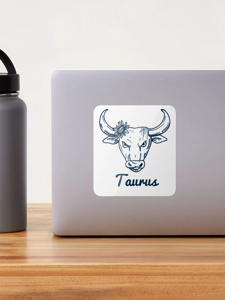  Taurus Bull Zodiac Sign Horoscope in Space Retractable Reel  Premium Metal Chrome Badge ID Card Holder Clip : Office Products