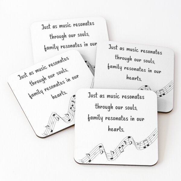 Item preview, Family is like Music 11 - Resonates through our souls, resonates in our hearts. designed and sold by Carrie Ann's Collection.