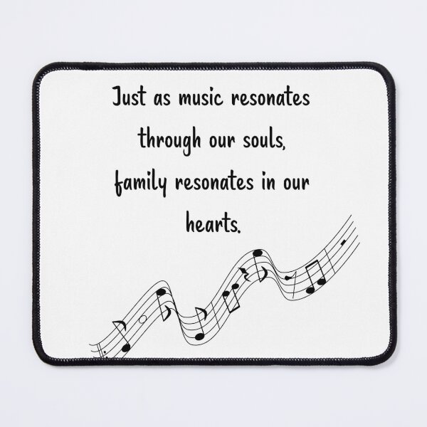 Item preview, Family is like Music 11 - Resonates through our souls, resonates in our hearts. designed and sold by Carrie Ann's Collection.