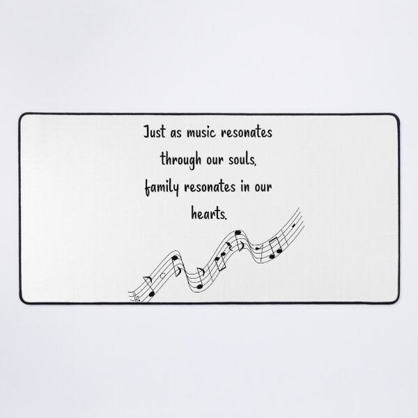 Item preview, Family is like Music 11 - Resonates through our souls, resonates in our hearts. designed and sold by Carrie Ann's Collection.