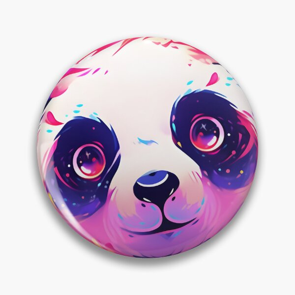 Artikelvorschau, Y2K Aesthetic - Color Burst: Rainbow Splash Panda entworfen und verkauft von Cosmic-Canvases.