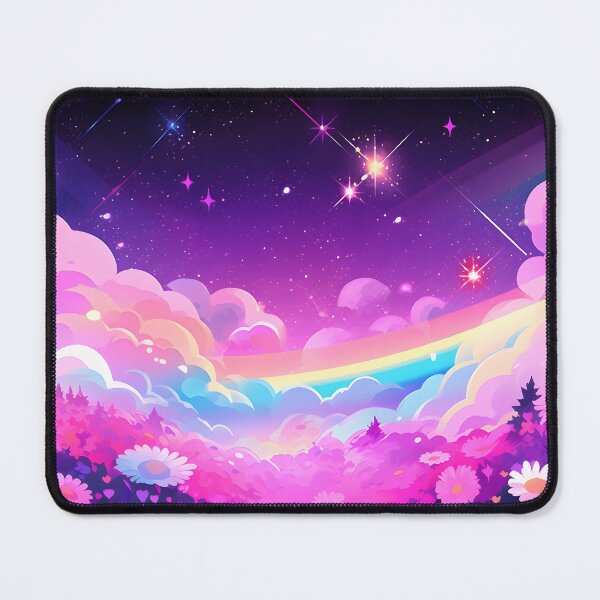 Artikelvorschau, Y2K Aesthetic - Stellar Blossoms: Lisa Frank Style Floral Galaxy entworfen und verkauft von Cosmic-Canvases.