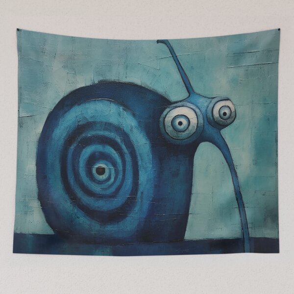 Item preview, Strange Snail In Blue designed and sold by YoPedro.