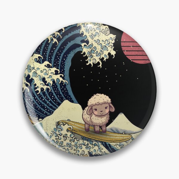 Artikelvorschau, Sheep Kanagawa Japanese Surfing Wave entworfen und verkauft von rafaeltto.