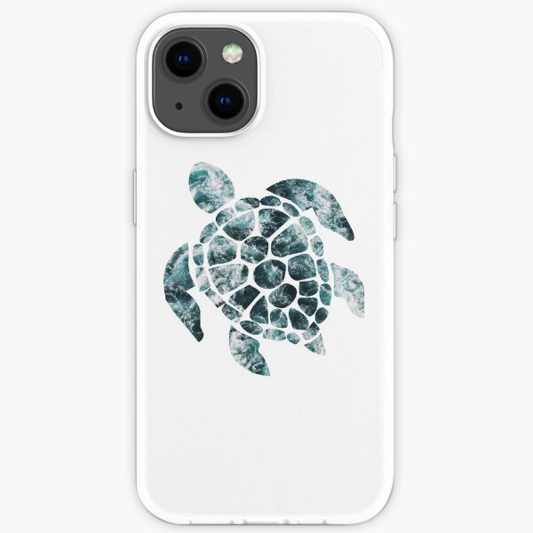 Sea Turtle - Turquoise Ocean Waves iPhone Soft Case