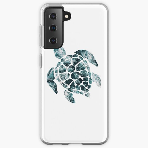 Sea Turtle - Turquoise Ocean Waves Samsung Galaxy Soft Case