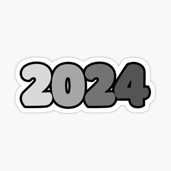 2024 Year Gold Foil Balloon Style Sticker for Sale by teeworthy