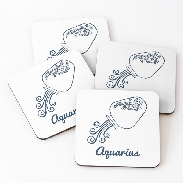 Item preview, Aquarius Zodiac Horoscope Vase with Flower Sign and Name designed and sold by activlifewear.