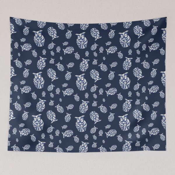 Item preview, Sleepy horned owl pattern designed and sold by Srishti  Srivastav.