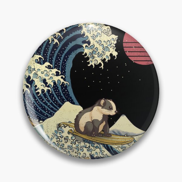 Artikelvorschau, Skunk Kanagawa Japanese Surfing Wave entworfen und verkauft von rafaeltto.